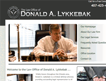 Tablet Screenshot of donaldlykkebak.com